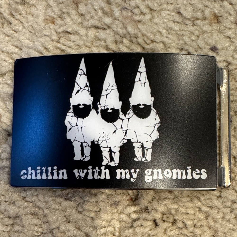 David & Goliath Gnome Belt Buckle